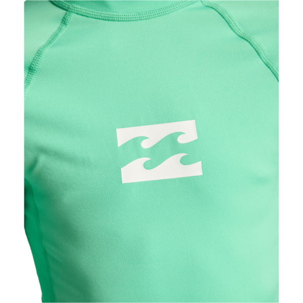 2026 Billabong Junior Waves All Day Long Sleeve Rash Vest EBBWR00100 - Acid Green